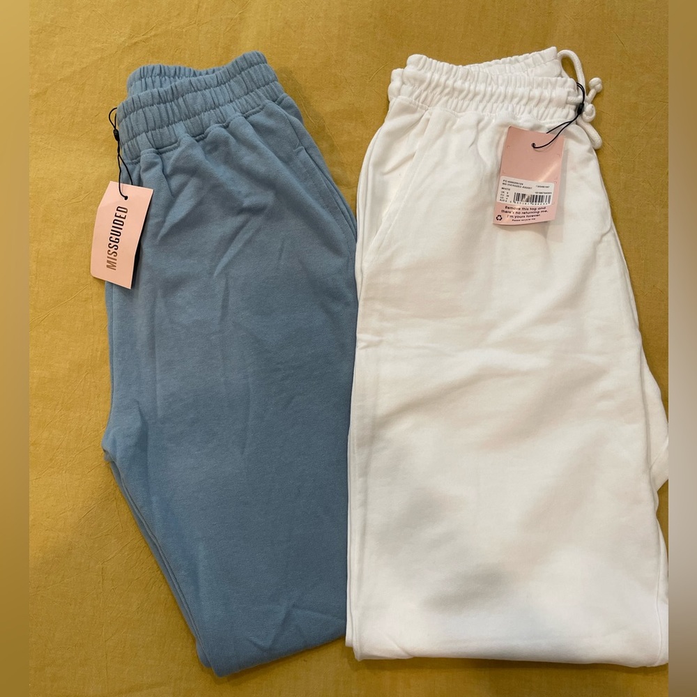 2 pair Missguided sweat pants